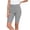 Gray, variant on Bermuda Shorts for Women High Waist Pull On Stretch Jeggings Knee Length Side Slit Short,Navy Women's S-XXL