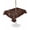 Brown, variant on Outdoor Tablecloth with Umbrella Hole for Patio/Picnic/Party/Camping, Brown Waterproof Table Cloth Rectangle Table Cover Washable, Spring Flora (54"x 80")