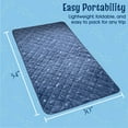 thumbnail image 3 of Snuze 30" x 54" Waterproof Stay-Dry Sleep Mat, Blue, 3 of 8