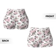 thumbnail image 5 of Naloa Rose Flowers Biker Shorts for Women Seamless Scrunch Short Women’s Yoga Shorts for Gym Running Sport Shorts - XX-Large, 5 of 9