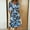 02-Blue, variant on Women's 3/4 Sleeve Button V Neck Midi Dress, Floral Print Casual A-Line Dress with Pockets, Loose Fit Pleated Casual Dress for Women Daily Wear 04-Dark Blue XXL