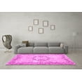 thumbnail image 3 of Ahgly Company Indoor Square Abstract Pink Contemporary Area Rugs, 5' Square, 3 of 4