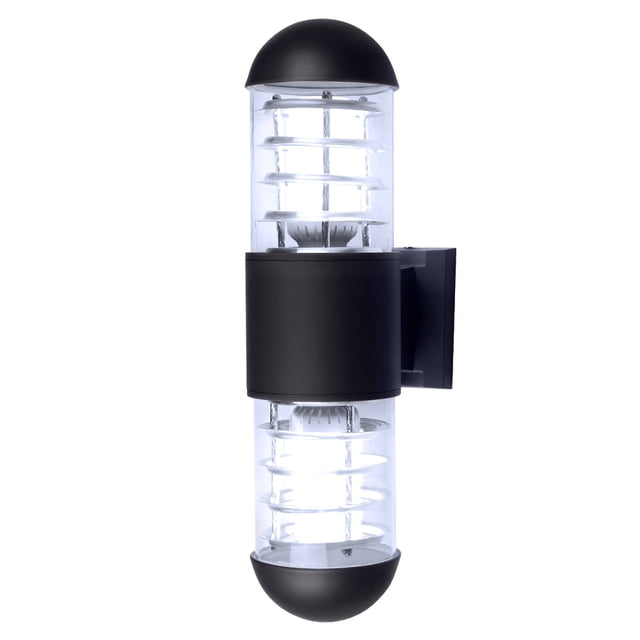 Pantalla De Plástico De Aluminio Resistente Al Agua De 24 W, Lámparas De Pared Led, Lámpara De Pared Ip65, Enchufe E27 Para Exteriores Yuarrent HA025434-03