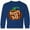 Royal Bue, variant on Inktastic Happy Fall Plaid Pumpkin Long Sleeve Youth T-Shirt