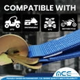 thumbnail image 5 of Mega Cargo Control USA 2” x 18” Off-Road Axle Tie-Down Straps (4-Pack) - WLL: 3333 lbs - Blue, 5 of 7
