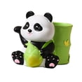 thumbnail image 2 of Portalápices de Panda, decoración del hogar de dibujos animados, escultura de Panda, regalo, organizador de escritorio, portalápices para escritorio, Verde, 2 of 10