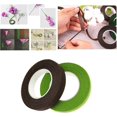 thumbnail image 5 of Kit de cinta para envolver tallos de floristería floral, ramos de ancho, adhesivos para hacer flores, manualidades, proyectos de manualidades, decoraciones (12 piezas, verde oscuro X3 + verd, 5 of 5