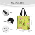 thumbnail image 5 of Sigee Avocado Work Out Print Large Capacity Zippered Tote Bag - Durable, Stylish and Versatile for Everyday Use, 5 of 9