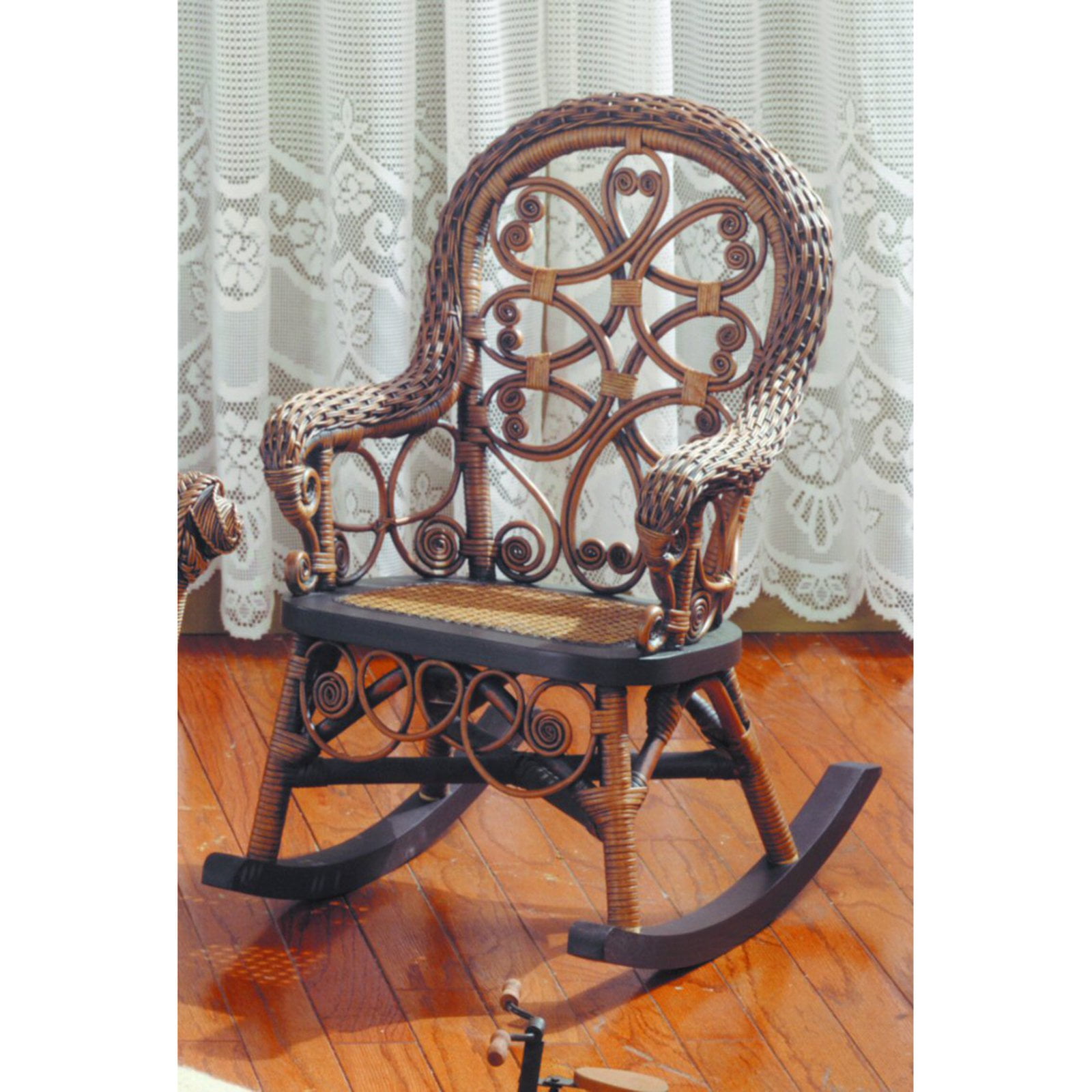 Victorian Wicker Childs Rocking Chair Com