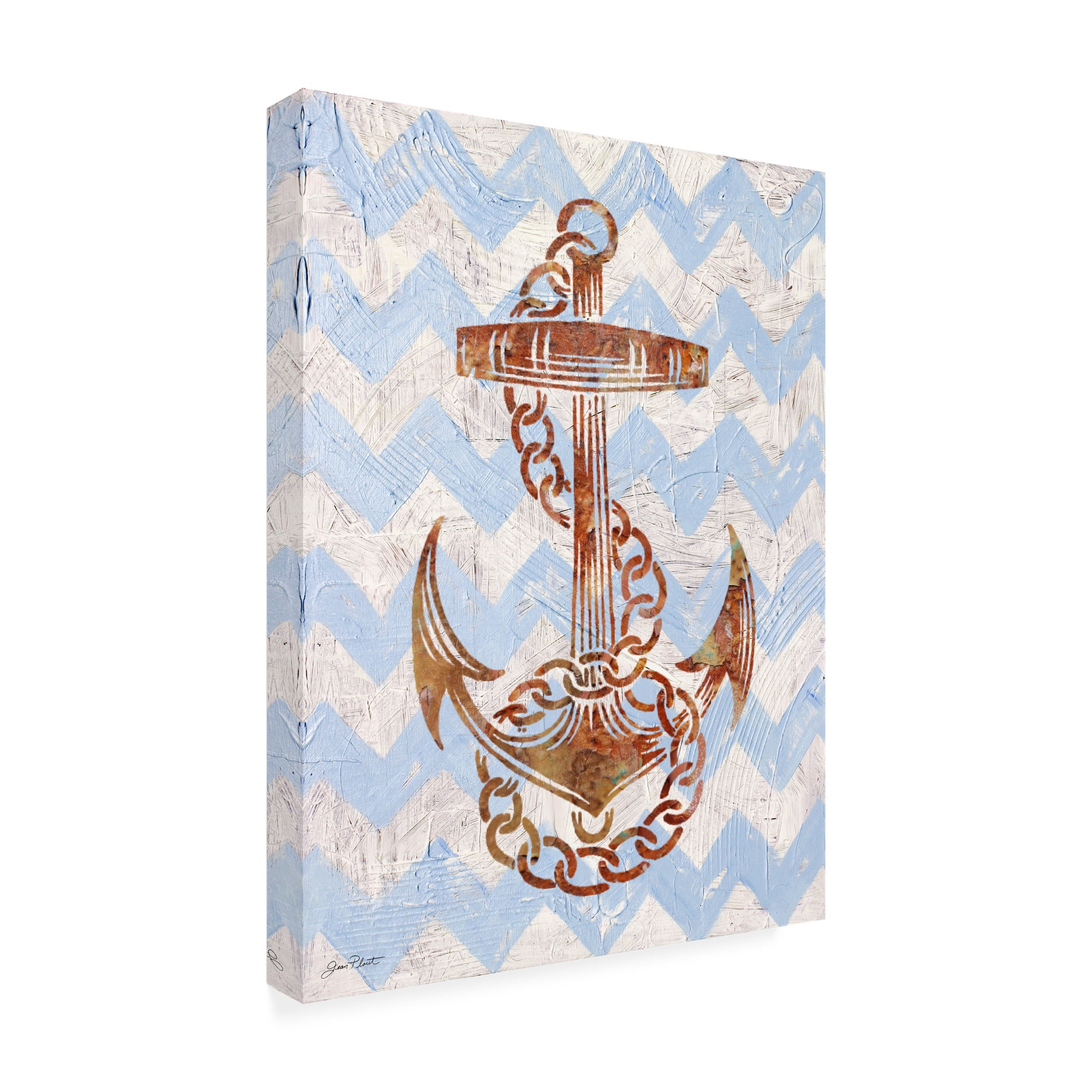 Jean Plout 'Anchors Away' Outdoor Canvas 19x14