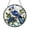 Acrylic 3.5 Inch, variant on Blue Jay Bird Stained Glass Panel Vibrant Nature Scene Round Window Decor Hanging Wildlife Art Accent for Home