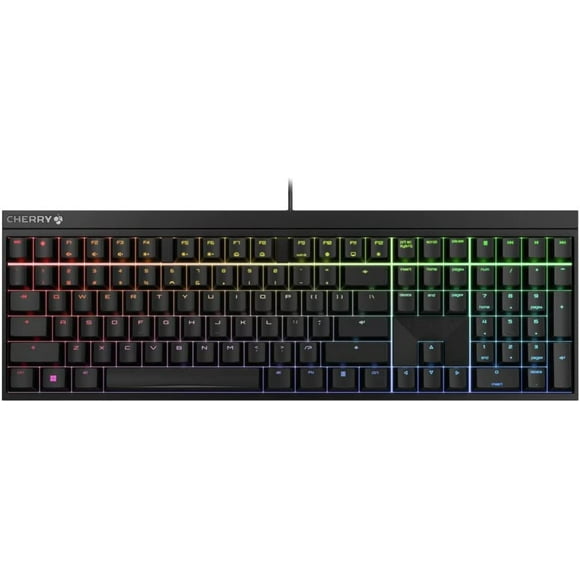 Teclado Cherry MX 2.0S Alámbrico Switch Red RGB Negro Reacondicionado