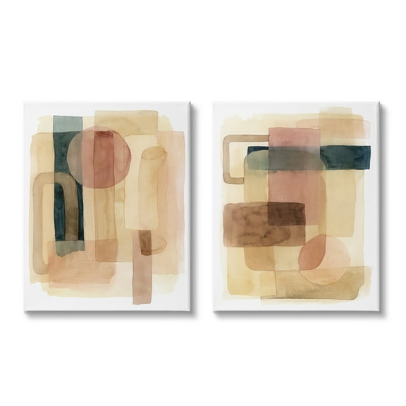 Stupell Industries Geometric Shapes Abstract Transparent Clustered Forms Overlapped,16 x 20, Design by Grace Popp
