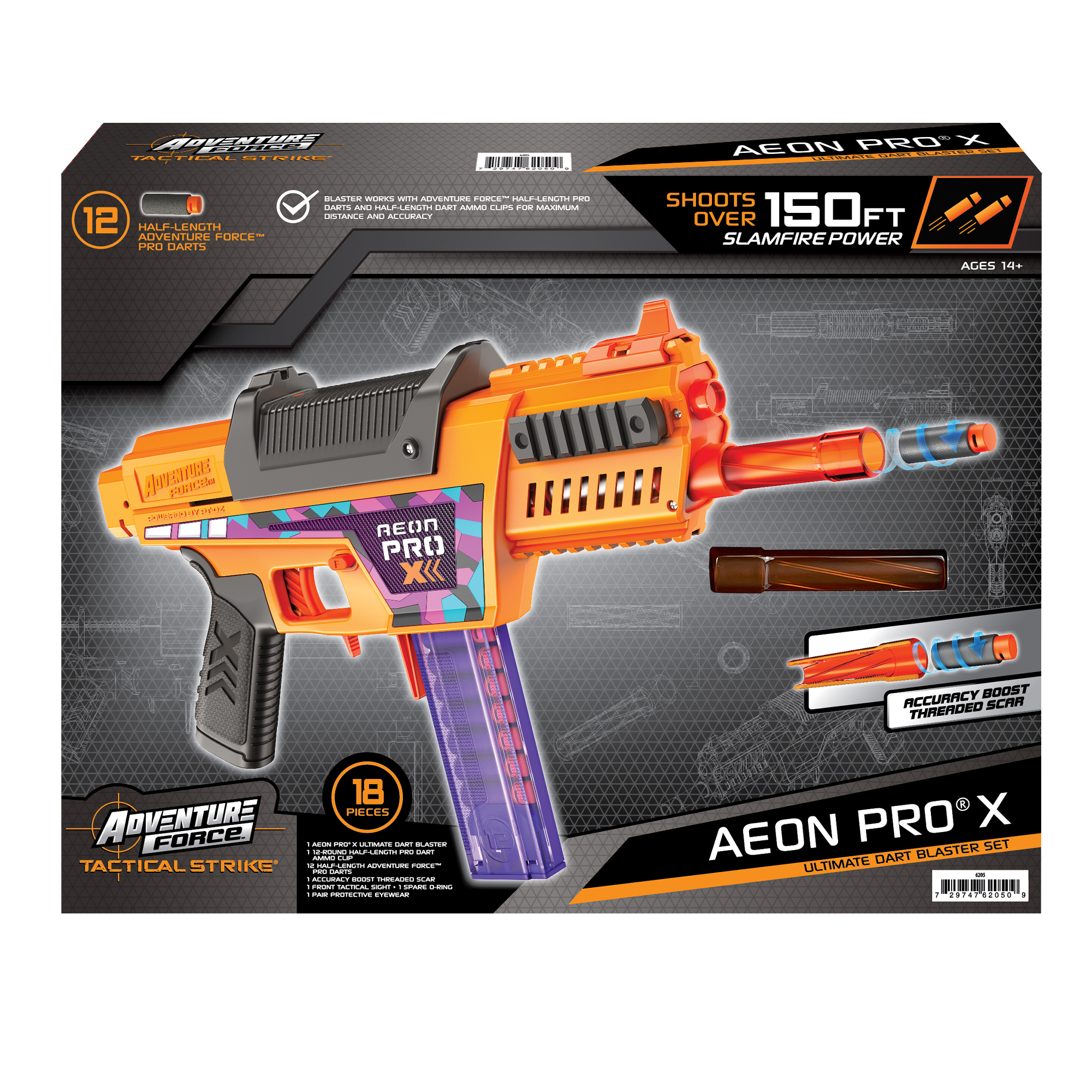 Adventure Force Tactical Strike Aeon Pro X Foam Dart Blaster photo 3