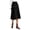 Black, variant on Lixiuxyad Women's Skirt Women's Suede A Line Midi Skirt With Elastic Waist And Front Pockets For Fall And Winter,Beige