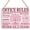 Office, variant on Office Home Rules Quote Pink Tree Signs Wall Decor Desk Accessories Remember Rustic Wooden Hanging Sign Decoration for Home Office Door