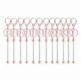 thumbnail image 1 of 12 Pieces Metal Beadable Keychain Bars Blanks for Beads Pendant Jewelry Charms DIY Crafts Keychains Making Gift, 1 of 6