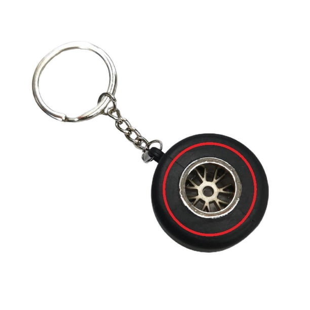 Llavero De Neumático De Coche, Llavero De Neumático De Goma Suave, Colgante De Neumático Pequeño Creativo, Decoración De Coche, Accesorios De Coche, Regalo Minnieouse AP006654-03