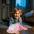 thumbnail image 5 of Glow-in-the-Dark Dolphin Plush Toy, 45CM Luminous Stuffed Animal, Soft Cuddly Night Light Companion, Color-Changing LED, Ocean Themed Gift for Kids, 5 of 6