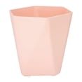 thumbnail image 2 of HomelyJoy Modern Geometric Plastic Planter, 14.5x5 Inch Pink Nordic Style Flower Pot with Drainage Holes for Window Sill Desktop Patio Garden, No Tray, 2 of 7
