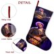 thumbnail image 5 of Hozier Tema: Calcetines de Navidad, fino lino blanco para colgar en escaleras y chimenea, decoración navideña para el hogar, regalo de Navidad. 45cm × 32cm, 5 of 5