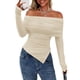 thumbnail image 1 of Remera PRETTYGARDEN Mujer Manga Larga Ajustada XL con Hombros Descubiertos, 1 of 8