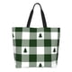 thumbnail image 1 of Fotbe Green White Lumberjack Plaid Bolsa Tote Estética de Lona con Estampado para Mujer - Bolsa Reutilizable de Hombro Casual para Vacaciones, Compras, Trabajo y Gimnasio, 1 of 8