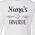 thumbnail image 4 of Inktastic Nana's Favorite- Heart Grandchild Long Sleeve Youth T-Shirt, 4 of 5