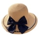 thumbnail image 1 of Sombrero de circunferencia de 55-58 cm, sombrero femenino de verano para exteriores, playa, aleros grandes, protector solar, parasol, sombrero de paja con lazo plegable, 1 of 5
