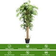 thumbnail image 5 of Costway 5-Feet Artificial Bamboo Silk Tree Green Indoor Outdoor Home Decorative Planter, 5 of 10