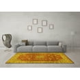 thumbnail image 3 of Ahgly Company Machine Washable Indoor Rectangle Medallion Yellow Traditional Area Rugs, 2' x 3', 3 of 4