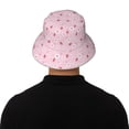 thumbnail image 4 of Fotbe Hand Drawn Strawberry Sombrero Tipo Pescador con Estampado – Sombrero de Sol de Algodón de Moda para Playa, Golf, Pesca, 4 of 5