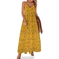 thumbnail image 1 of Microbios de dibujos animados - Vestido sin mangas amarillo ropa para mujer traje de verano para mujer, 1 of 7