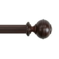 thumbnail image 2 of Wood Knob Finials in Ant Mahogany for 1-3/8" Wood Pole (2-Pack), 2 of 4
