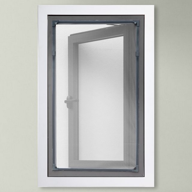 Pantalla De La Ventana Cortina magnética de malla para ventana para cocina (130x150cm) negra