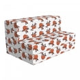 thumbnail image 1 of Sloth Foldable Mattress, Cartoon Animal Lays on Branch, 74.8" x 39.4", Salmon and Rosewood, by Ambesonne, 1 of 6