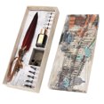 thumbnail image 2 of Rdeghly Retro Feather Pen, Gift Box Feather Pen Set High‑quality For Classmate Gift For Lover For Teacher, 2 of 8