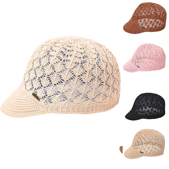 CAIXIA Breathable Hollow Out Sun Hats for Men Women, Lightweight Casual Daily Headwear, All Season Fashion Accessory for Outdoor