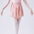 thumbnail image 5 of Women Ballet Skirts Tie Up Sheer Flowy Skirts Dance Wrap Skirt Adults Leotards Skirt Practice Dancing Over Scarf Tutus, 5 of 9