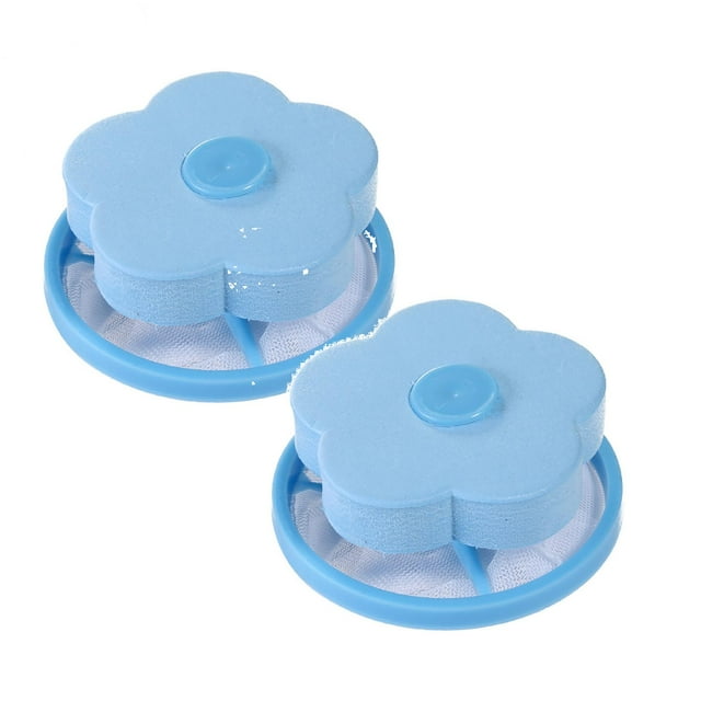 Attrape-Poils pour Animaux Basdi Filtres Réutilisables - Lot de 2 Attrape-Poils pour Propriétaires d'Animaux / Design Flottant, Maille Fine, Trappe les Peluches et Fourrures pour Nettoyage, Piège à Cheveux