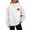 White #017, variant on Sherpa Pullover Womens Fuzzy Oversized Quarter Zip Sweatshirt Thick Jacquard V Neck Fleece Sweater Winter Clothing Dark Gray L