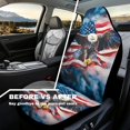 thumbnail image 4 of Yuyamidu Eagle Car Front Seat Covers Waterproof Breathable Front Seat Cover Auto Interior Accessories 2 Pcs Set Protection Interior Accessories Universal Fit Most Cars, 4 of 7