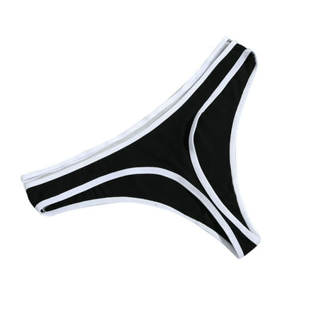 

Womens Sexy Low Rise Cotton Thong Panties Mesh Patchwork Striped G-String Underwear Solid Color Sport Seamless T-Back Bikini Briefs Hipster Underpants