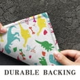 thumbnail image 6 of White Colorful Dinosaur Decoration Pattern Door Rugs,Washable Non Slip Door Mats Indoor,Decorative Door Mats,Entry Mat Indoor for Entrance,Bedroom,Kitchen,Bathroom,17"x30", 6 of 6