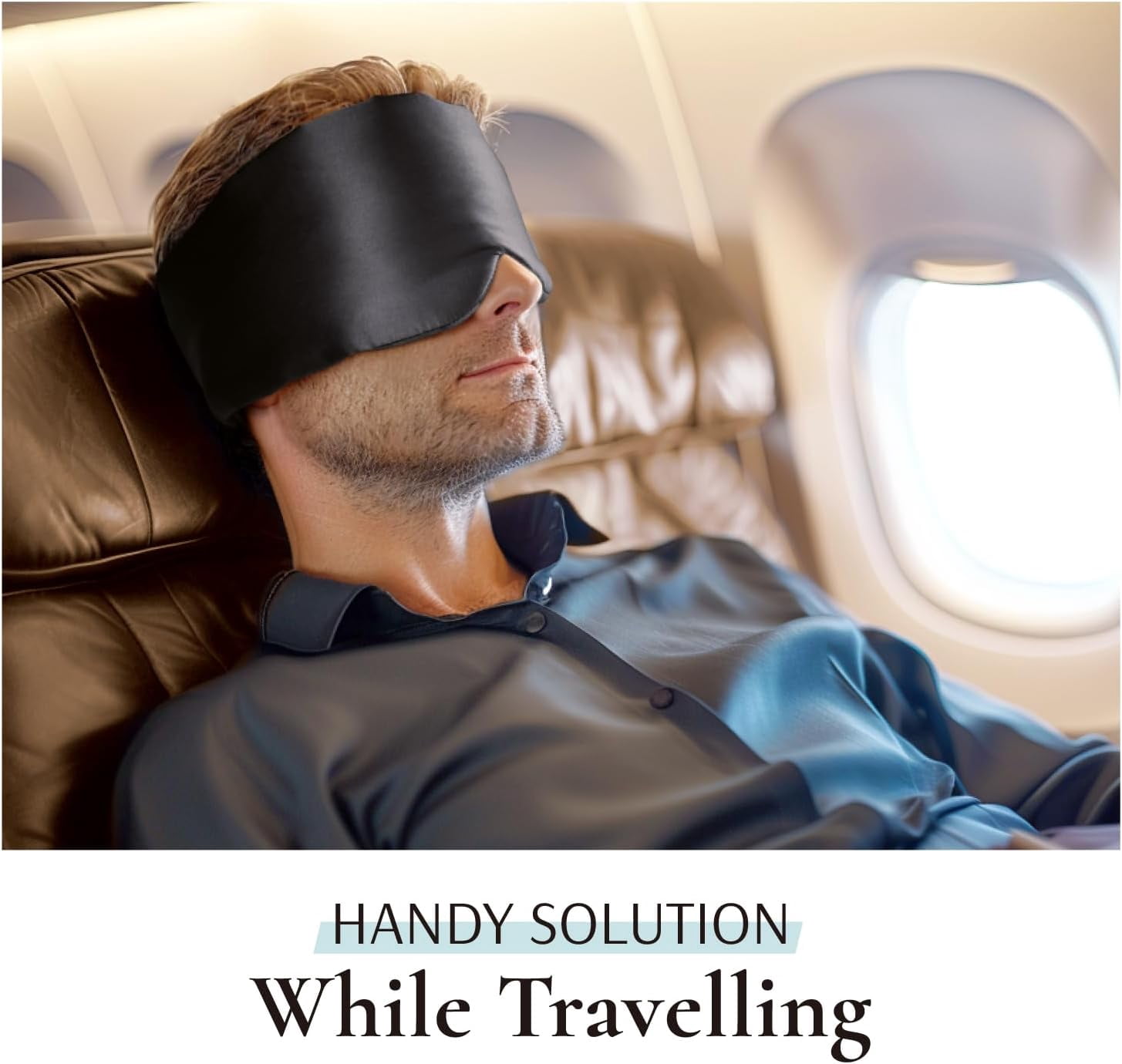100% Mulberry Silk Sleep Mask Eye Mask for Man and Woman with Adjustable Headband, Full Size Large Sleep Mask & Blindfold for Total Blackout for All Night Sleep, Travel & Nap- Light Plum