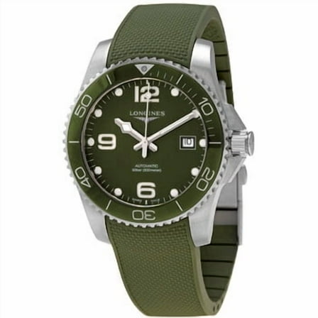 Longines HydroConquest Automatic Green Dial Rubber Strap Men's Watch L3.781.3.06.9
