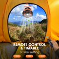 thumbnail image 4 of Rechargable USB Camping Fan Light Picnic ABS Portable Wireless Remote Control\ Barbecue 17 × 17 × 14 Cm Outdoor Lighting, 4 of 19