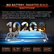 Cubot Rugged Smartphone Android 15 King Kong ES 3, 10200mAh Battery, Up to 16GB 256GB, 6.745 Screen-Black