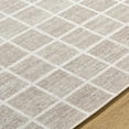 thumbnail image 5 of Hauteloom Anicet Modern Hand Woven Wool Blend Soft Checkered Area Rug - Machine Washable Contemporary Square Tiles Carpet for Living Room, Bedroom, Dining Room - Beige, Tan, Cream - 2' x 3', 5 of 6