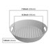 thumbnail image 5 of piezas de revestimientos de silicona para freidoras de aire: recipiente/olla de silicona reutilizable, resistente al calor y apto para alimentos para freidoras de aire y microondas (GRIS + GRIS - 8 pu, 5 of 5